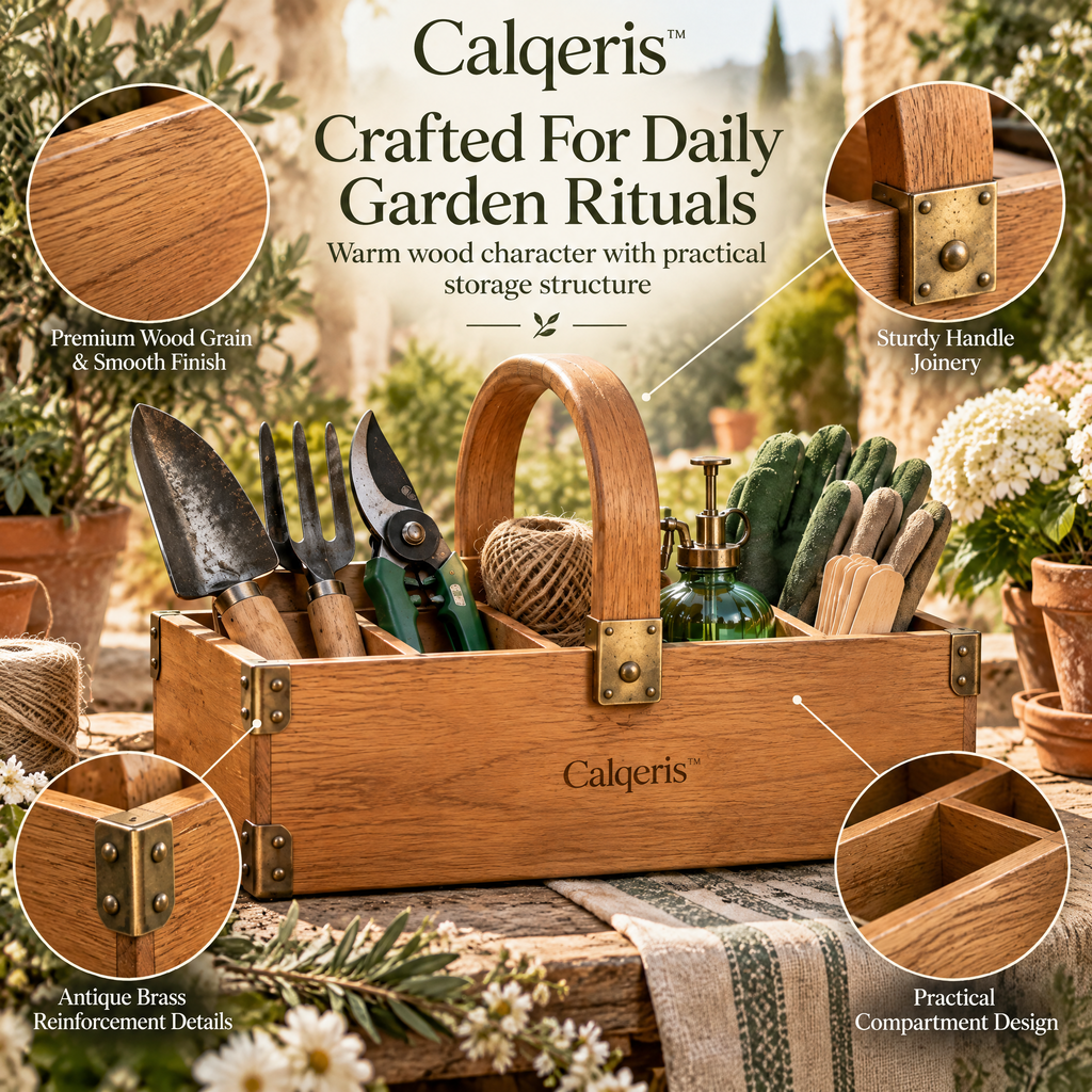 Calqeris™ Everbloom Garden Tool Caddy