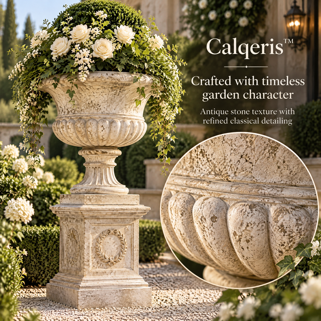 Calqeris™ Verdelle Pedestal Urn Planter