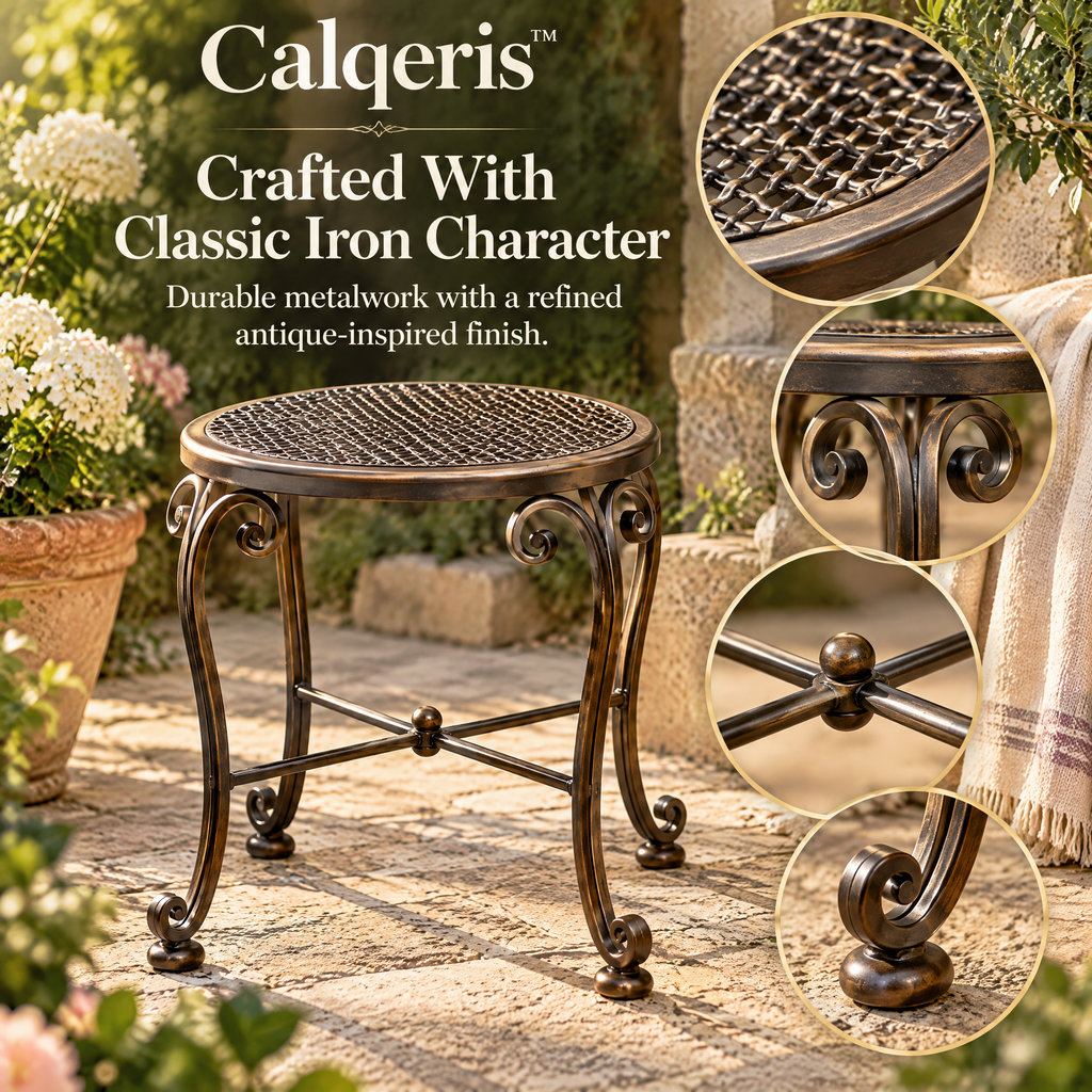 Calqeris™ Briarcrest Wrought Iron Stool