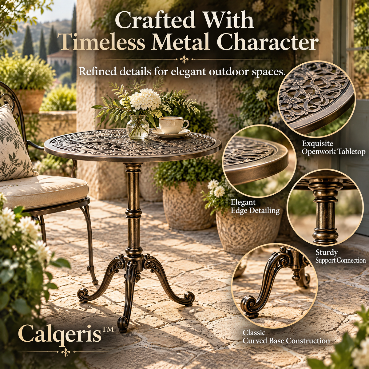 Calqeris™ Solvienne Bistro Accent Table