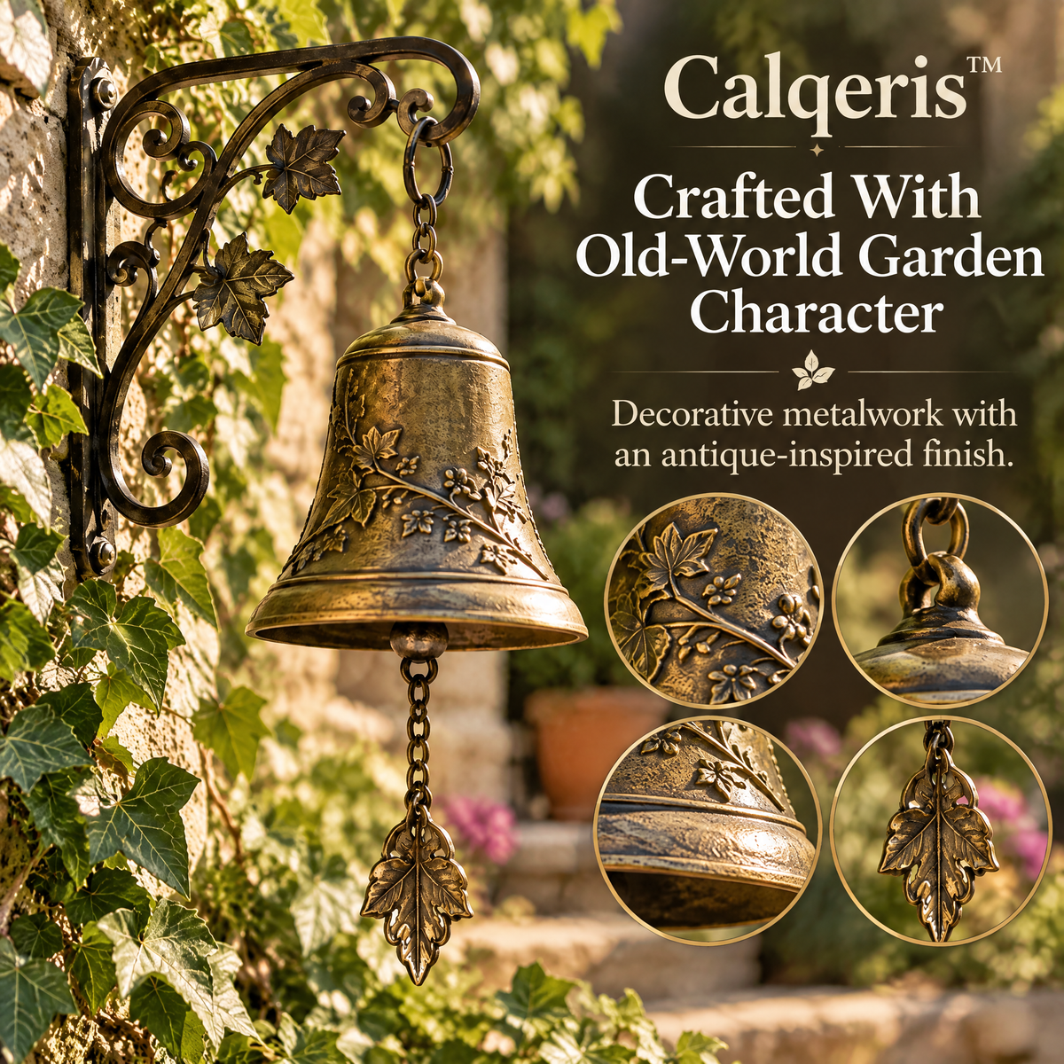Calqeris™ Ivyglen Decorative Garden Bell