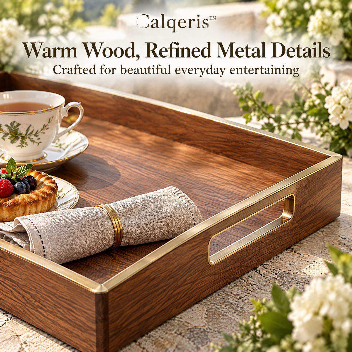 Calqeris™ Villoré Patio Serving Tray