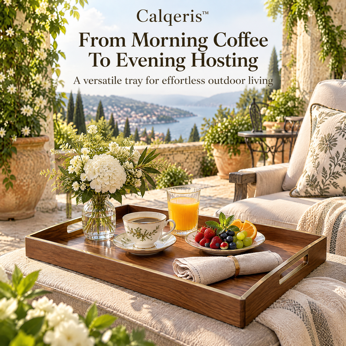 Calqeris™ Villoré Patio Serving Tray