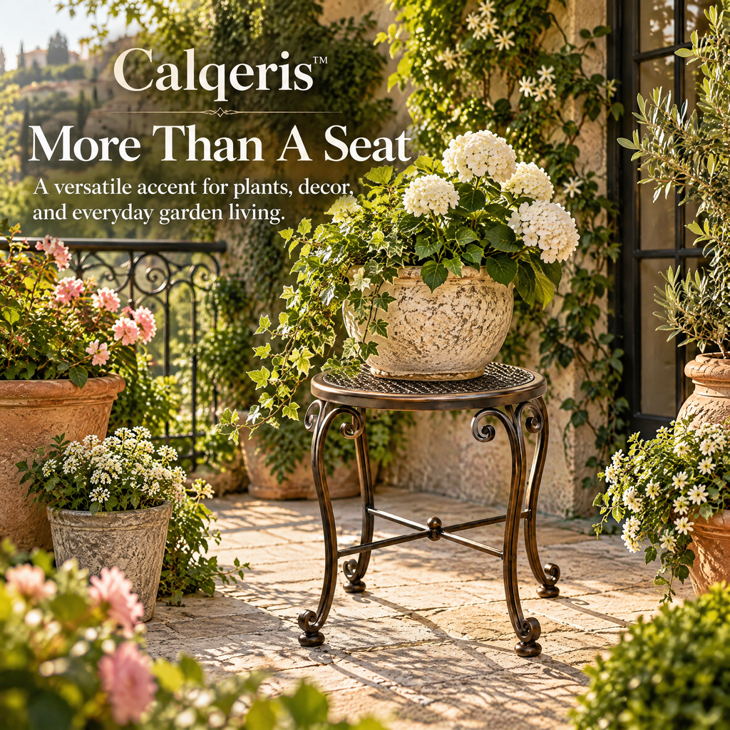 Calqeris™ Briarcrest Wrought Iron Stool
