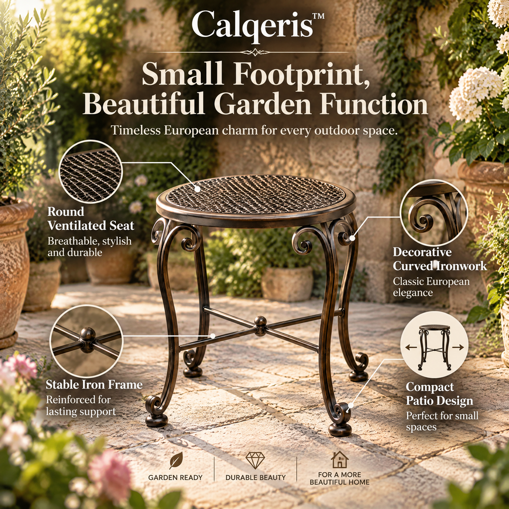 Calqeris™ Briarcrest Wrought Iron Stool