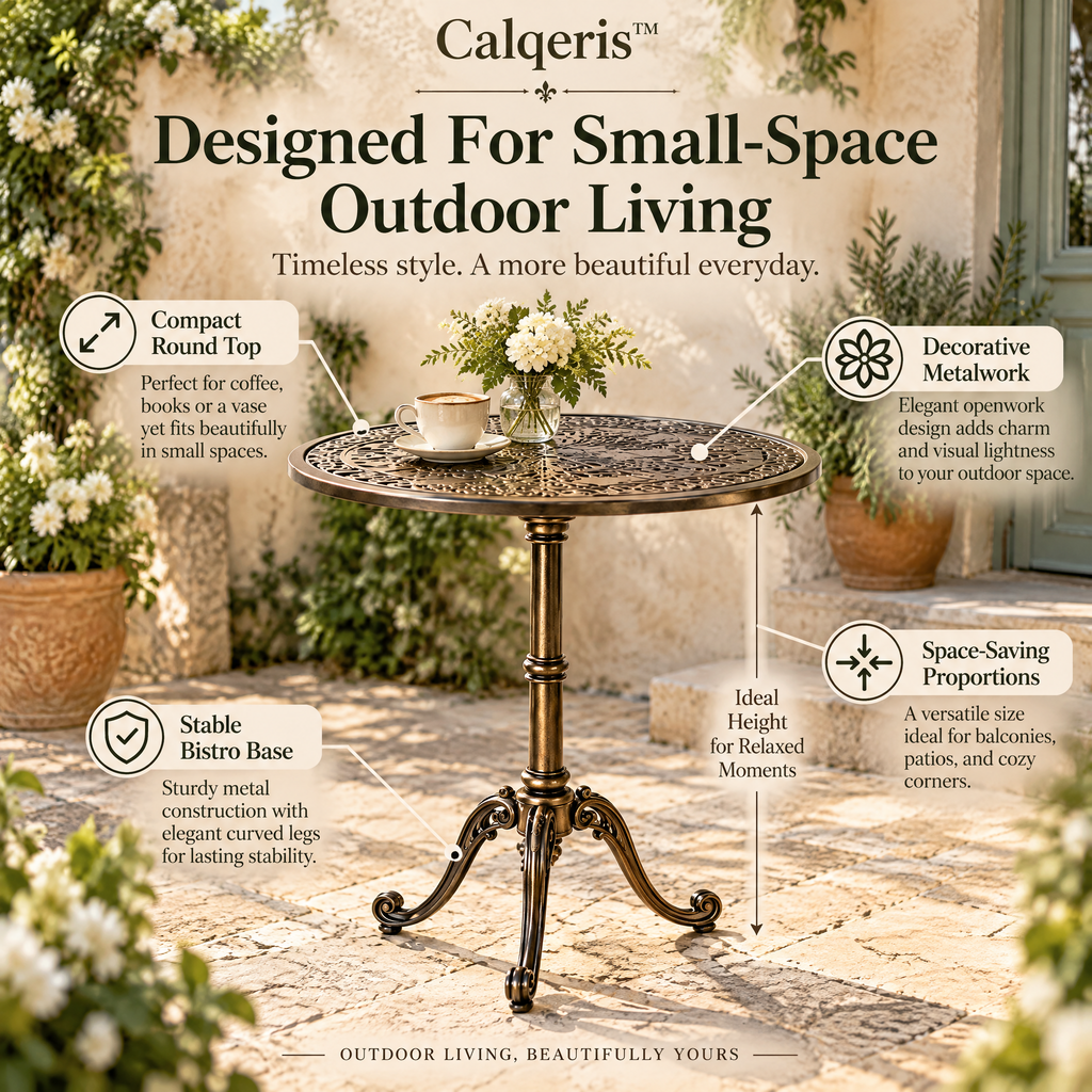 Calqeris™ Solvienne Bistro Accent Table
