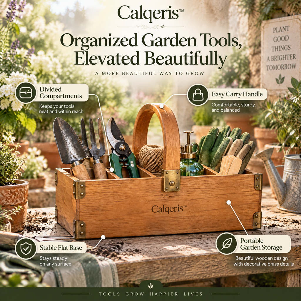 Calqeris™ Everbloom Garden Tool Caddy