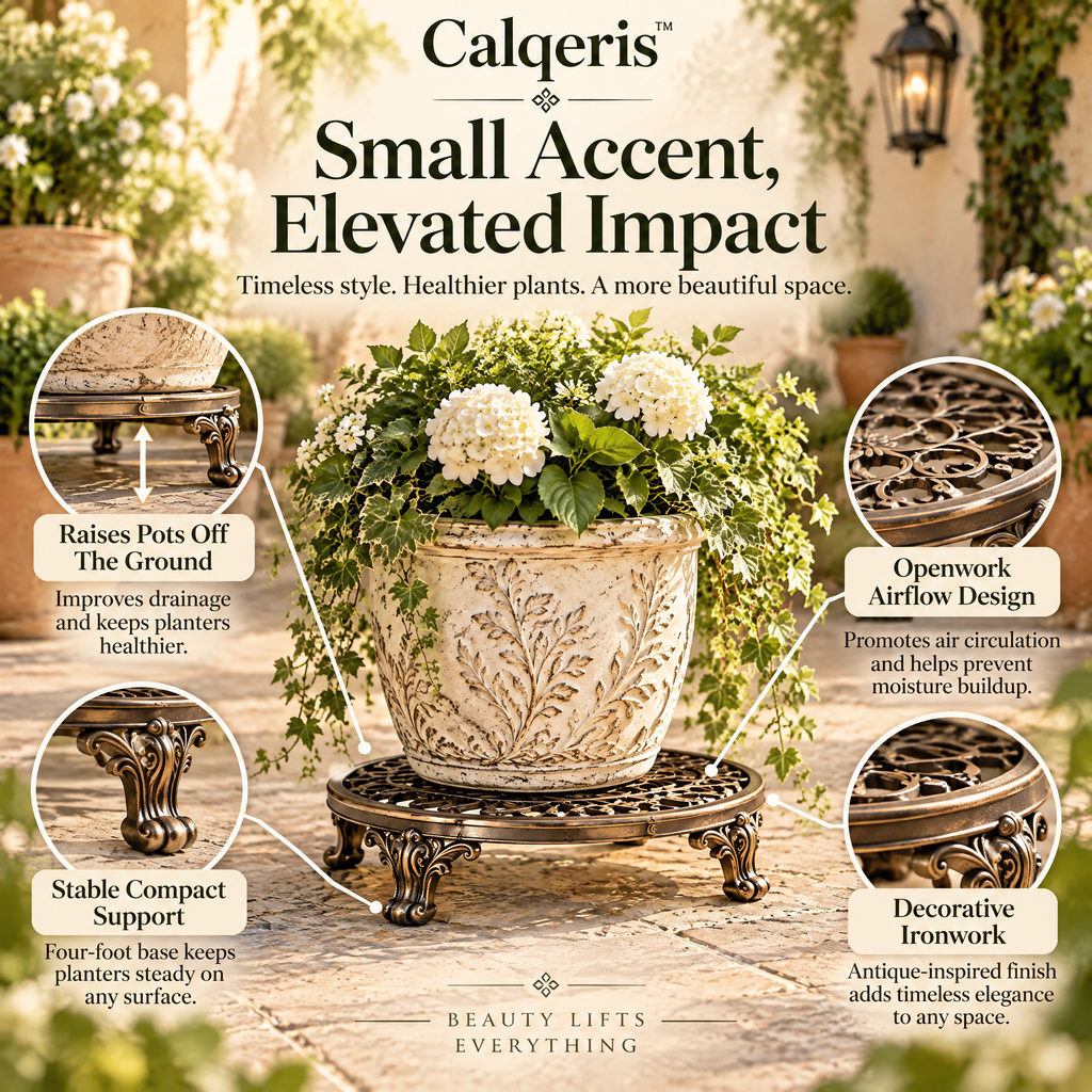 Calqeris™ Meadowrelief Pot Riser Stand