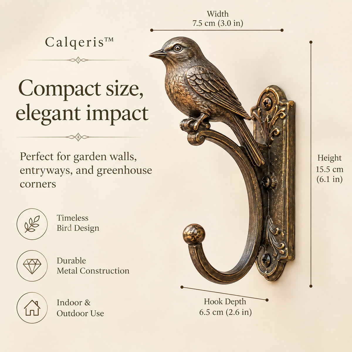 Calqeris™ Avenshire Bird Wall Hook