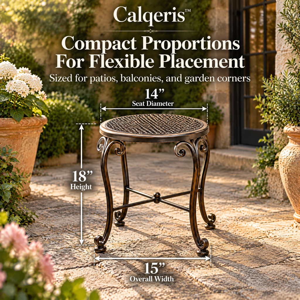 Calqeris™ Briarcrest Wrought Iron Stool