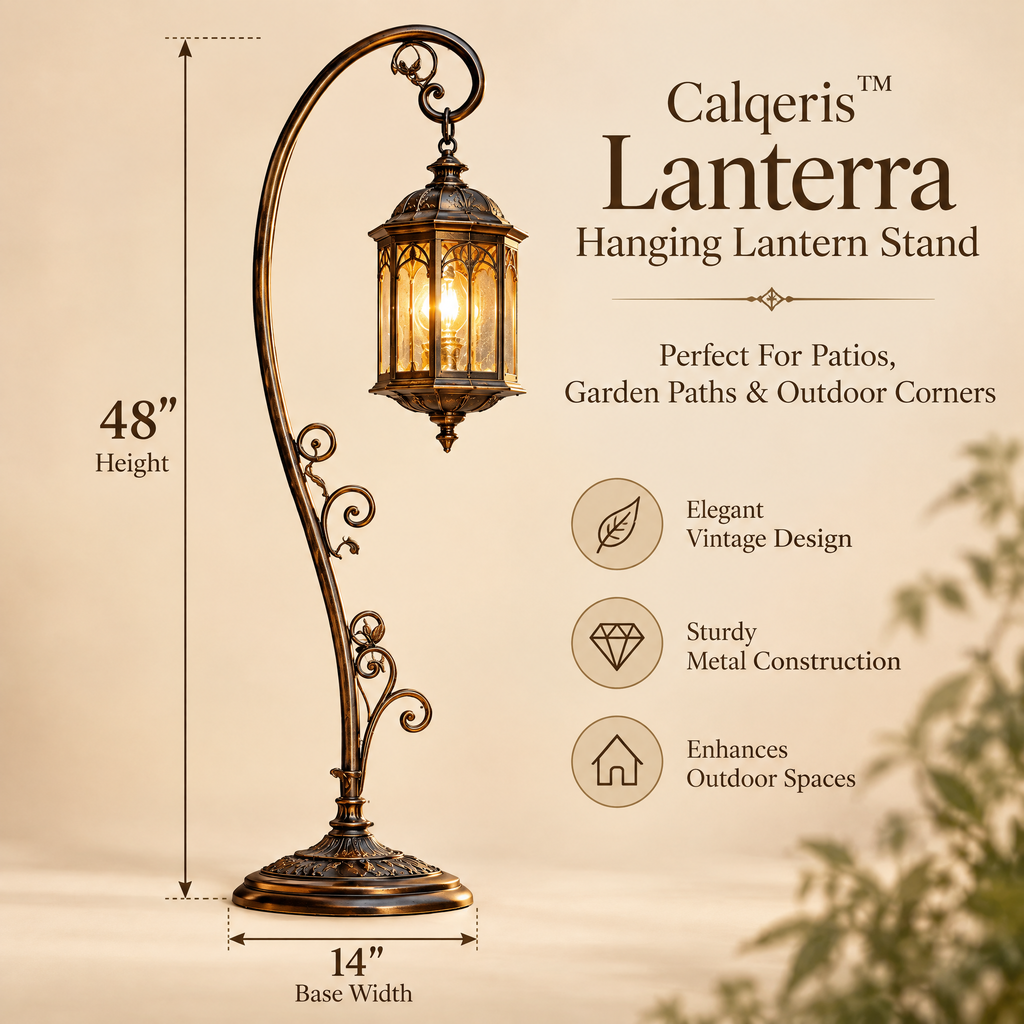 Calqeris™ Lanterra Hanging Lantern Stand