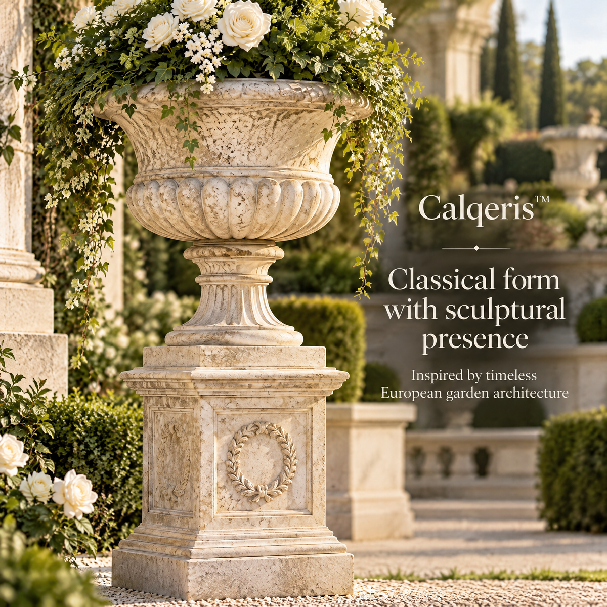 Calqeris™ Verdelle Pedestal Urn Planter