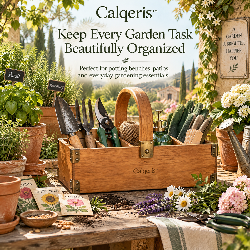Calqeris™ Everbloom Garden Tool Caddy