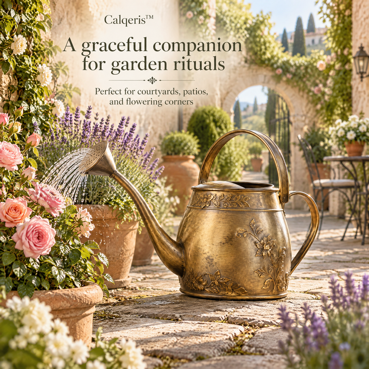 Calqeris™ Bellmora Antique Watering Can