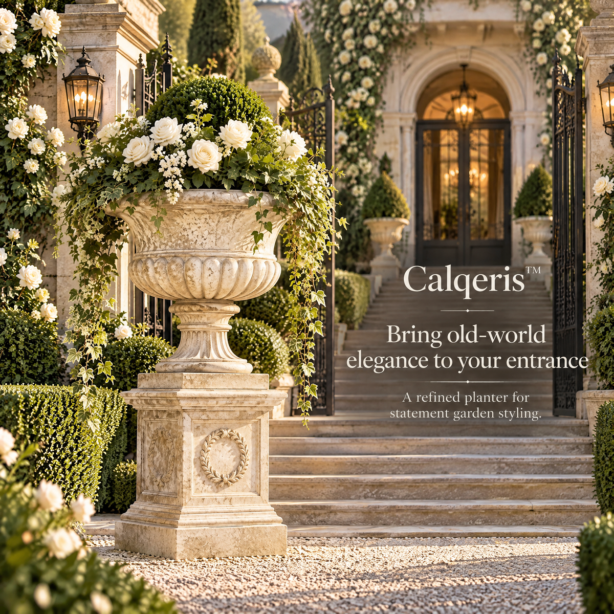 Calqeris™ Verdelle Pedestal Urn Planter