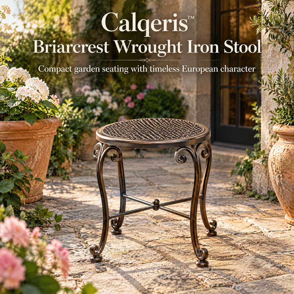 Calqeris™ Briarcrest Wrought Iron Stool