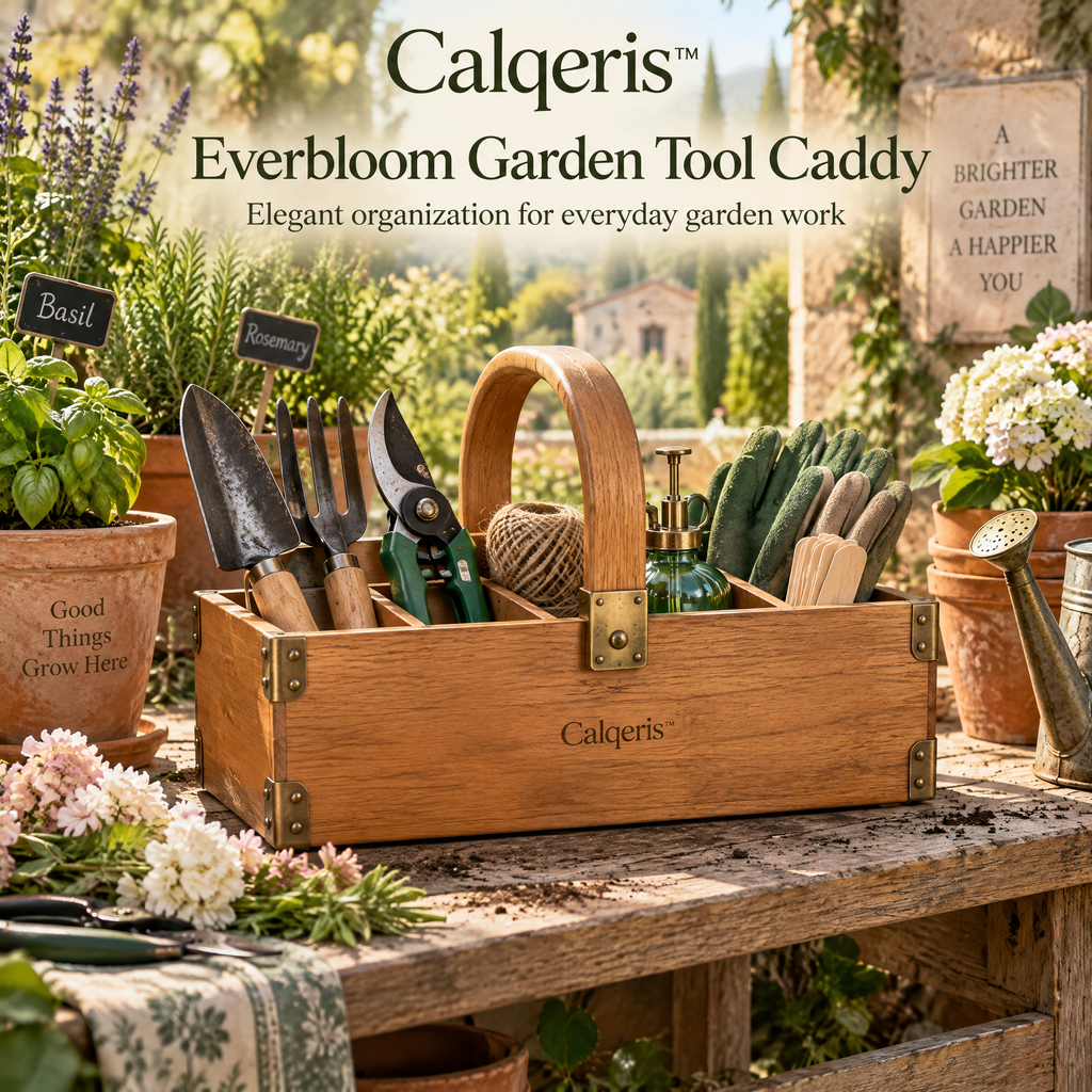 Calqeris™ Everbloom Garden Tool Caddy